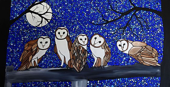 Five little owls