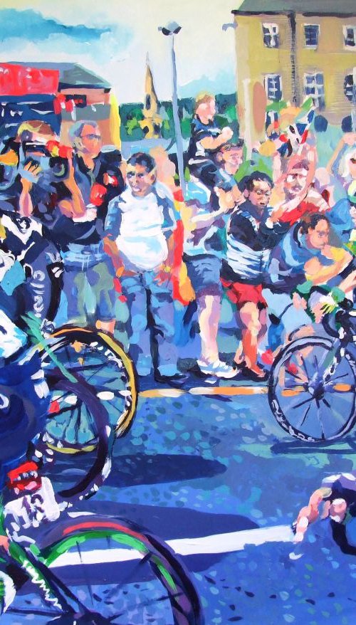Tour De France - Huddersfield 2014 by Janet Mayled