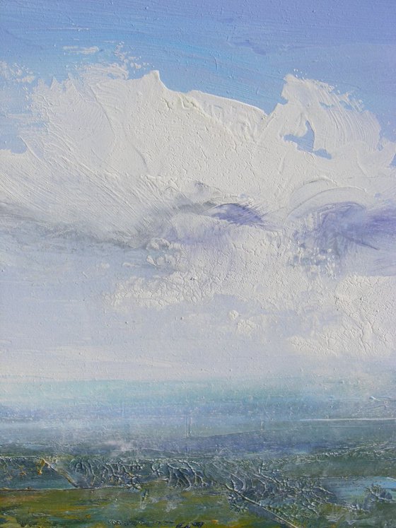 "When I grow up , I want to be........... a Cloud !!!-2 "   Large Painting W75xH75cm