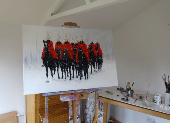 The Household Cavalry Ride.