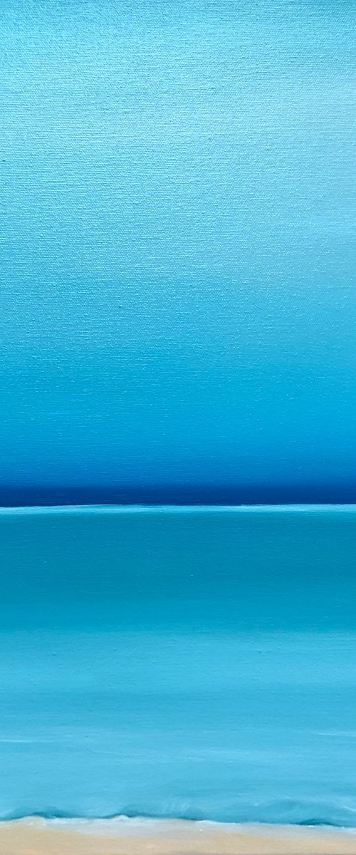 Ocean waves turquoise horizon Key West by Nataliia Krykun