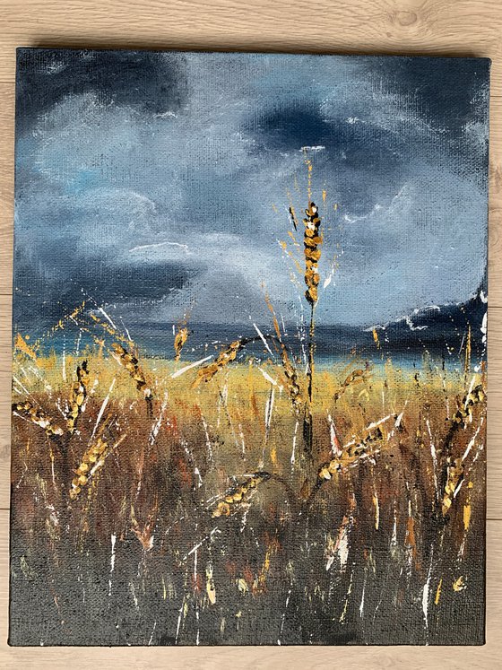 Dancing Wheat under Sky.