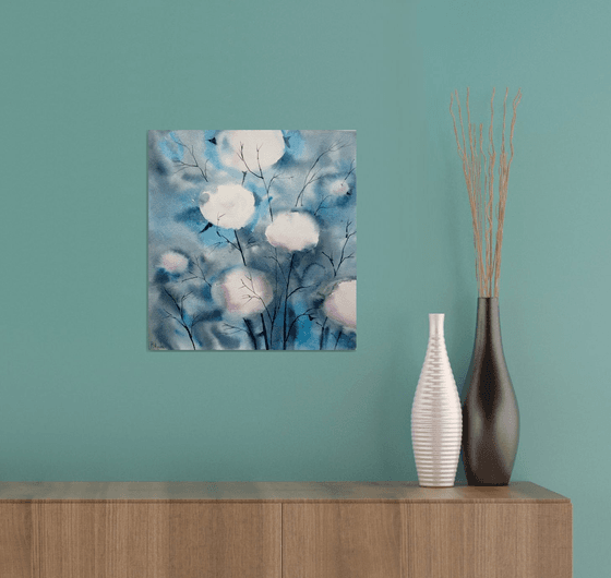 Cotton flower painting