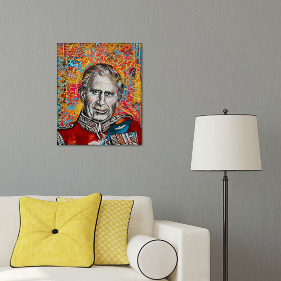 King Charles III- Pop art portrait