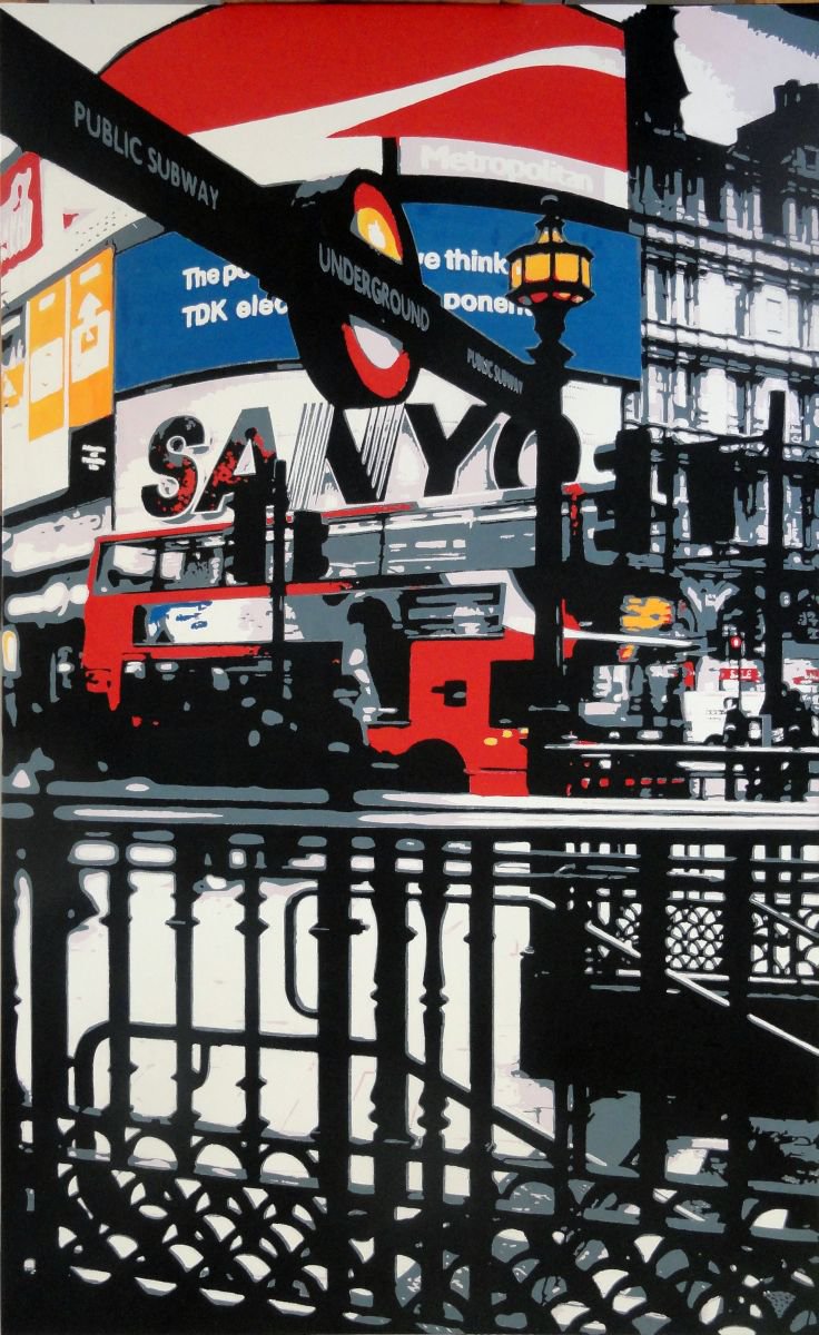 Piccadilly Circus Station, London by Sue Rowe