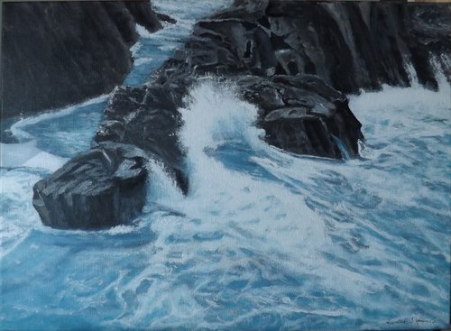 Rugged rocks by Lynne Harris