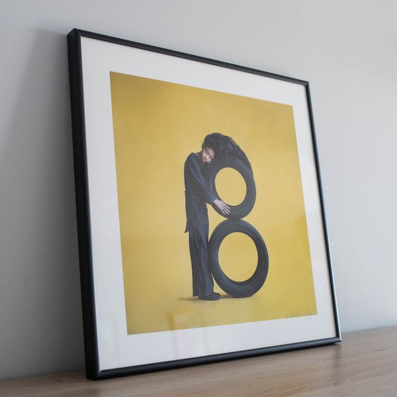 Synesthetic Letters - B (Framed)