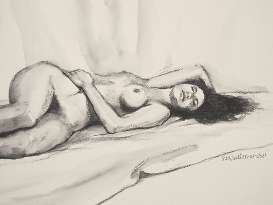 Reclining female nude