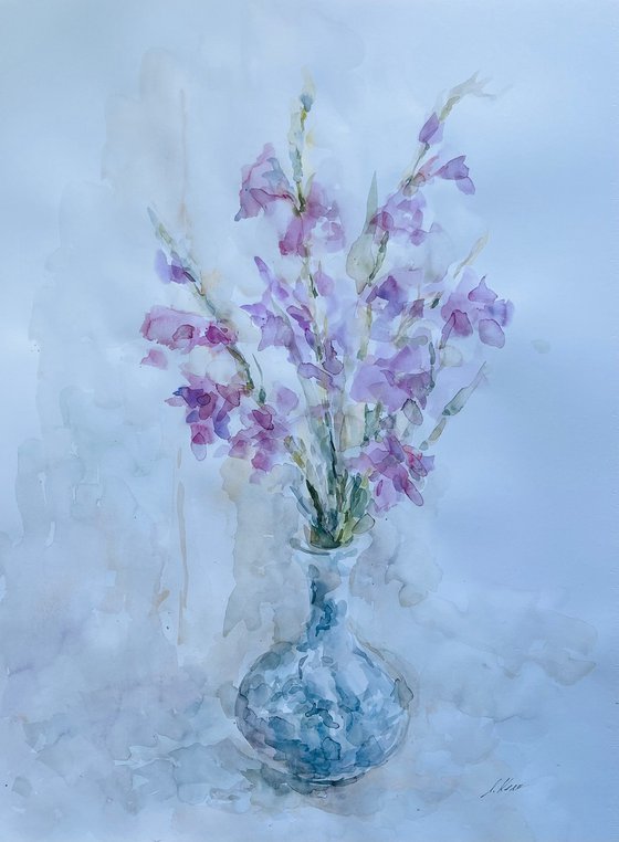 Natural gladioli 50x65 cm 2025