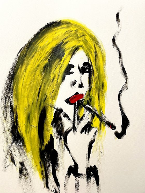 Smoking portrait
