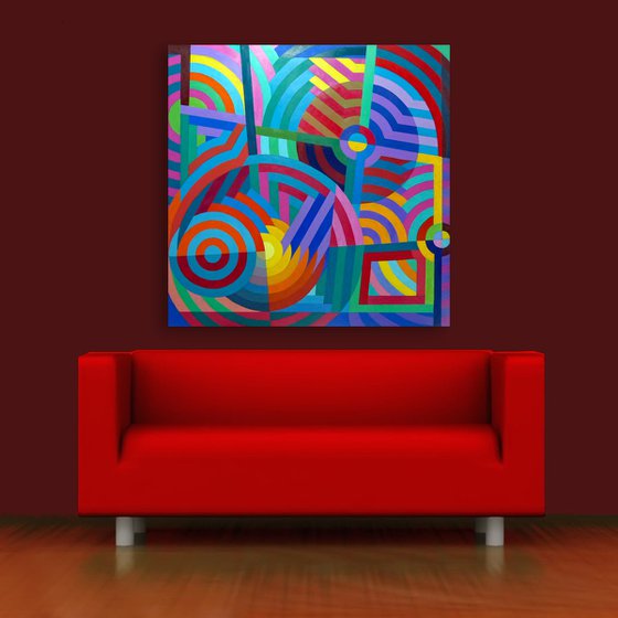 LARGE GEOMETRIC DOODLE viii
