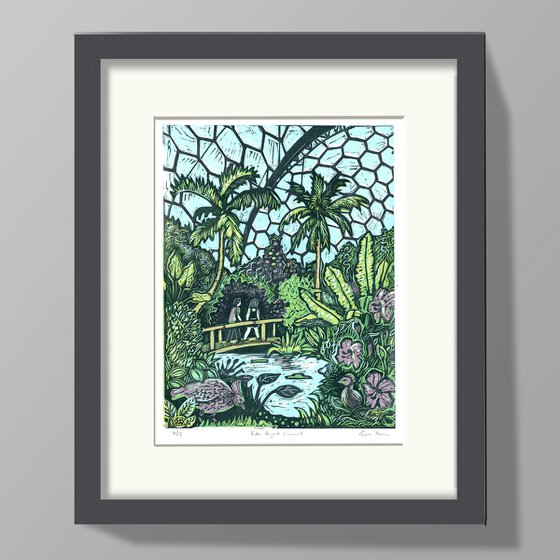 The Eden Project. Limited Edition linocut No.4