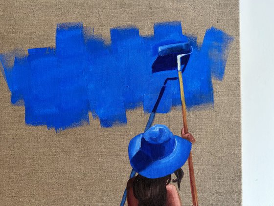 Paint in Blue