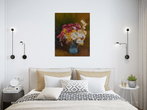 Chrysanthemums in a Vase