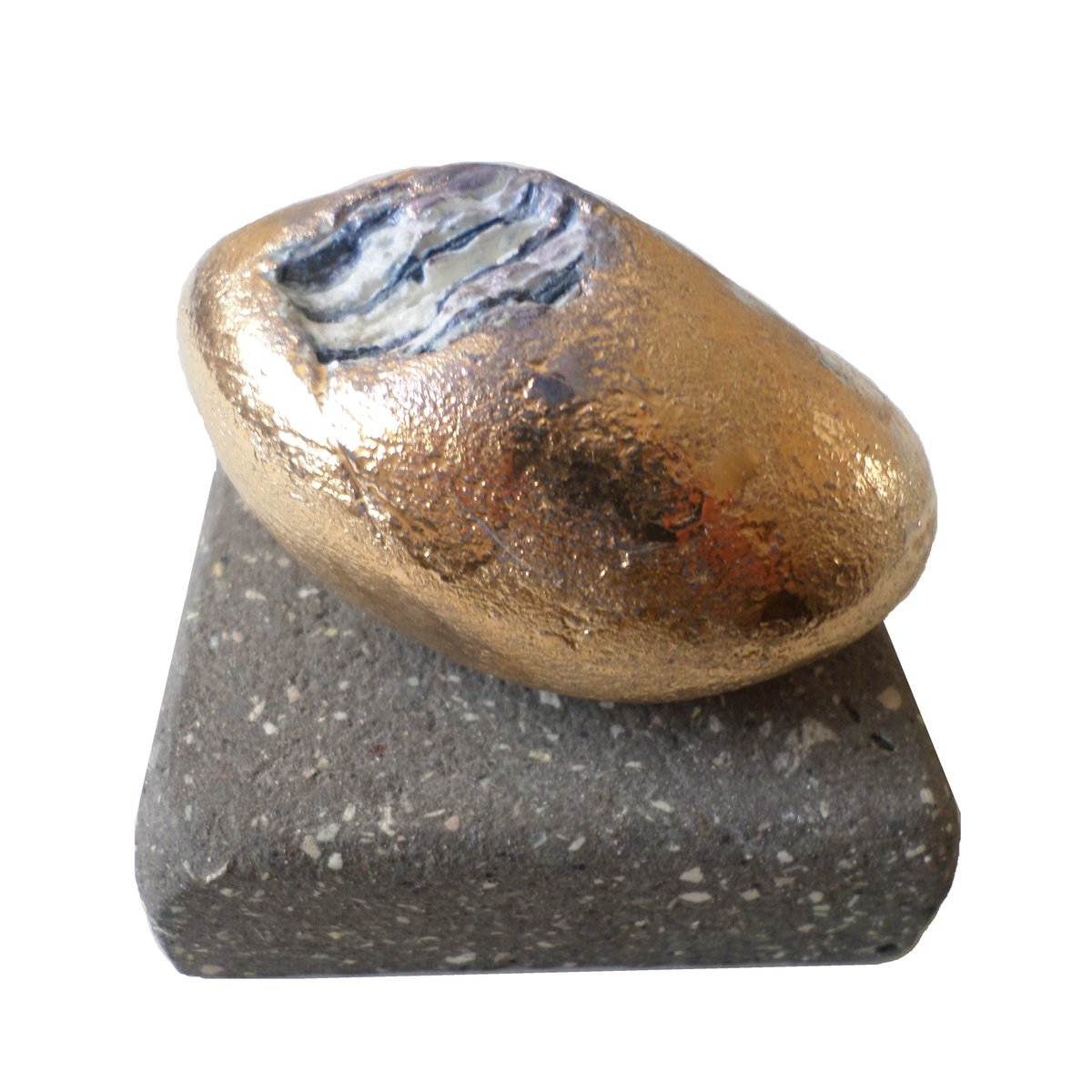 Gold Stone By Rossitza Trendafilova, 3 X 3, Artwork For Sale On Artfinder