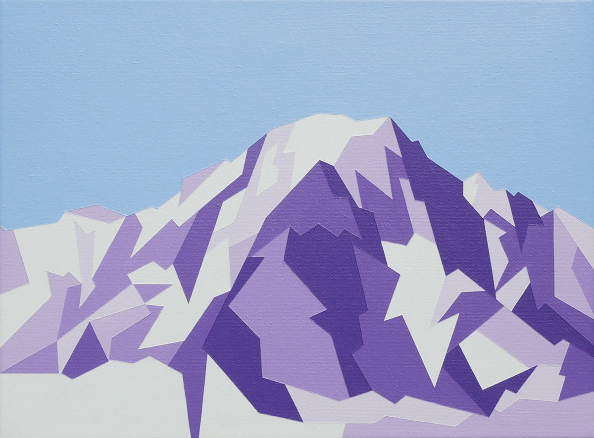 Mont Blanc By Zoe Hattersley, 16 X 12, Artwork For Sale On Artfinder