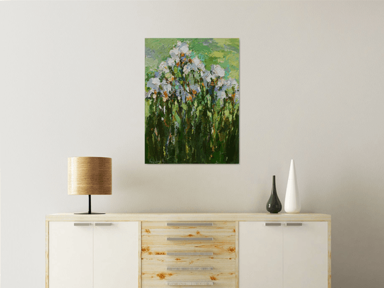 Irises - Original oil painting