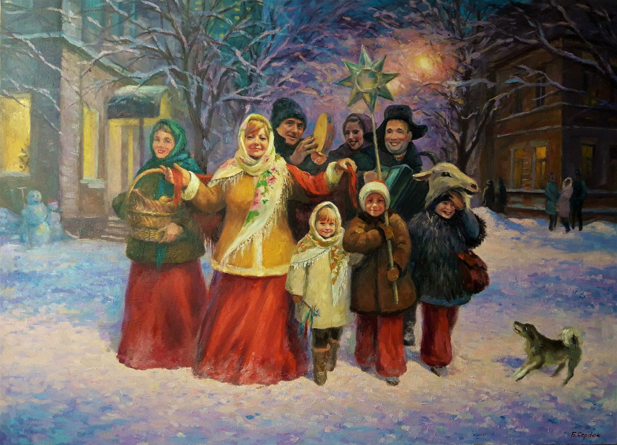 Oil painting Holy evening Serdyuk Boris Petrovich nSerb180 by Boris Serdyuk