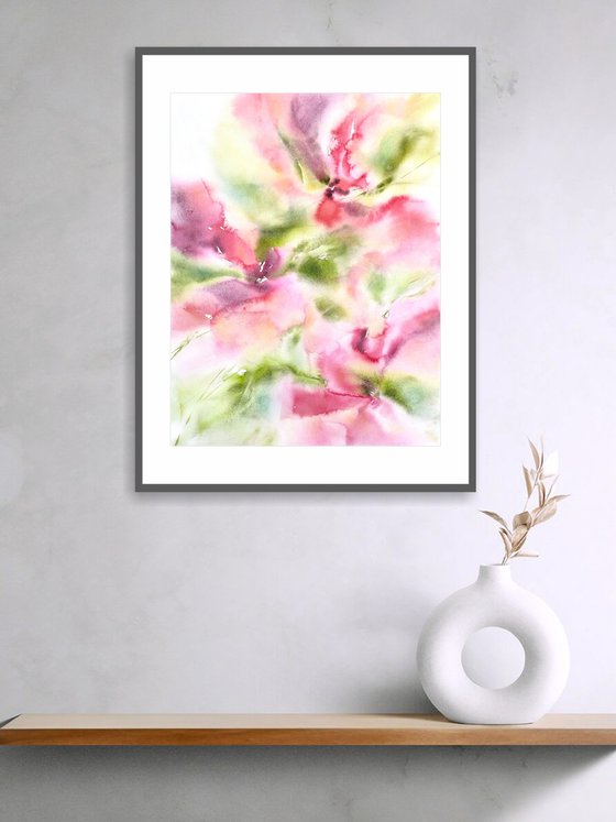 Abstract flowers bouquet