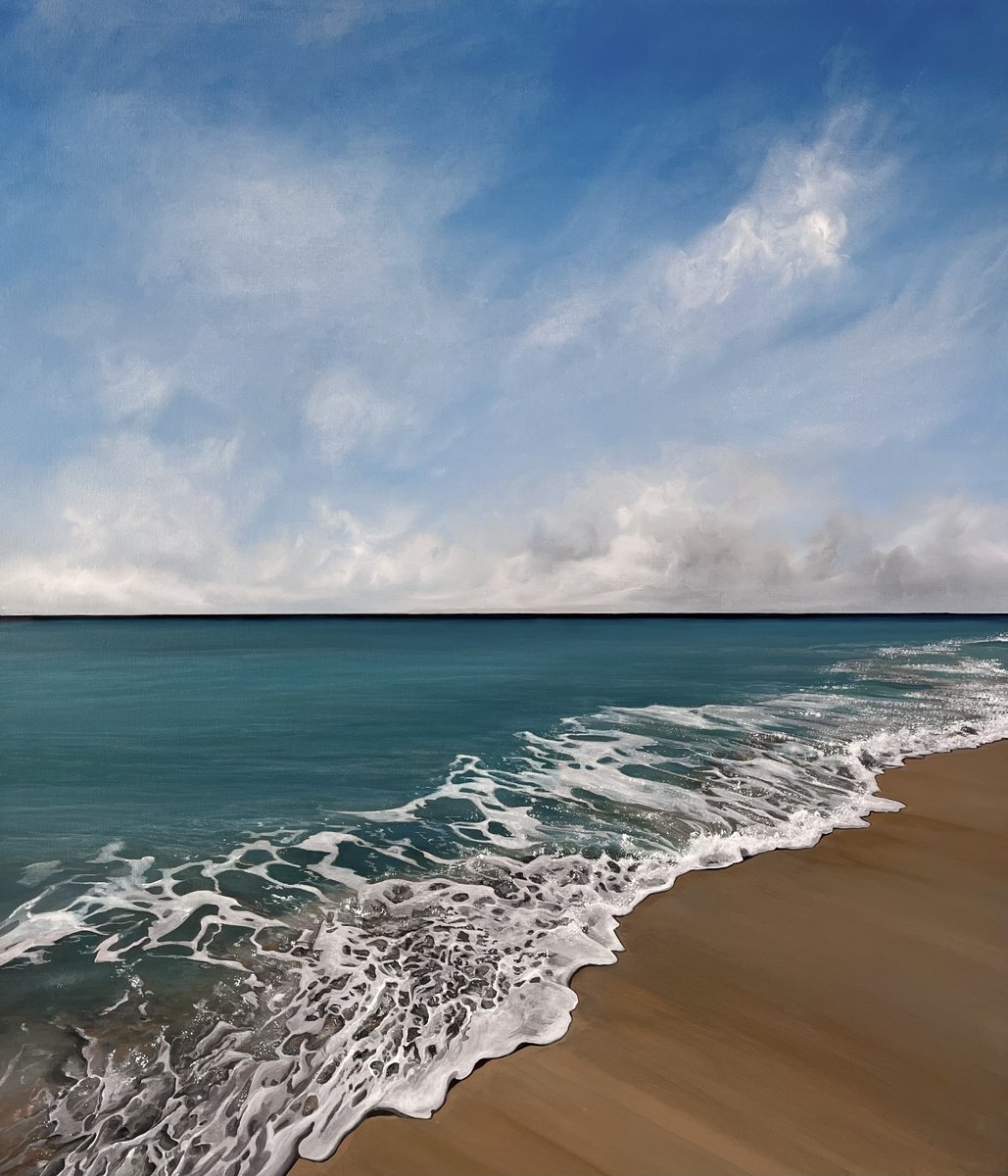 Photorealistic Landscape Oil Painting By Victoria Obolensky, 24 X 28", Inspiration, Original Artwork