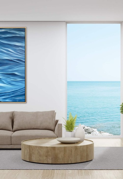 All Hands on Deck - large ocean coastal beach seascape by Alanah Jarvis