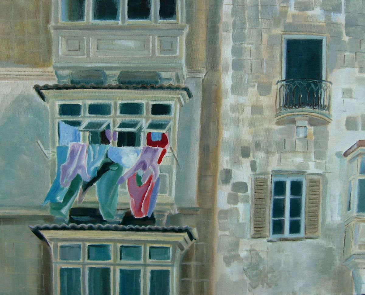Washday in Malta by Mary Stubberfield