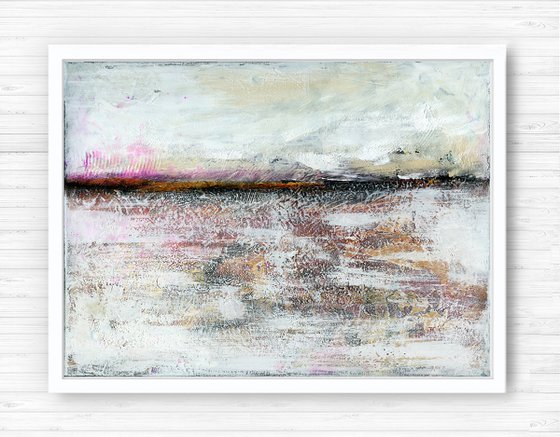 A Tranquil Journey 5 - Textural Abstract Painting by Kathy Morton Stanion