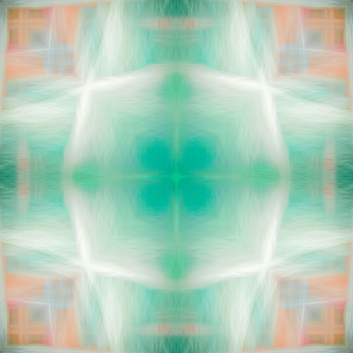 Impressionistic Landscape Photograph By Lynne Douglas, 36 X 36", A Gift Of The Tide, Original Artwork