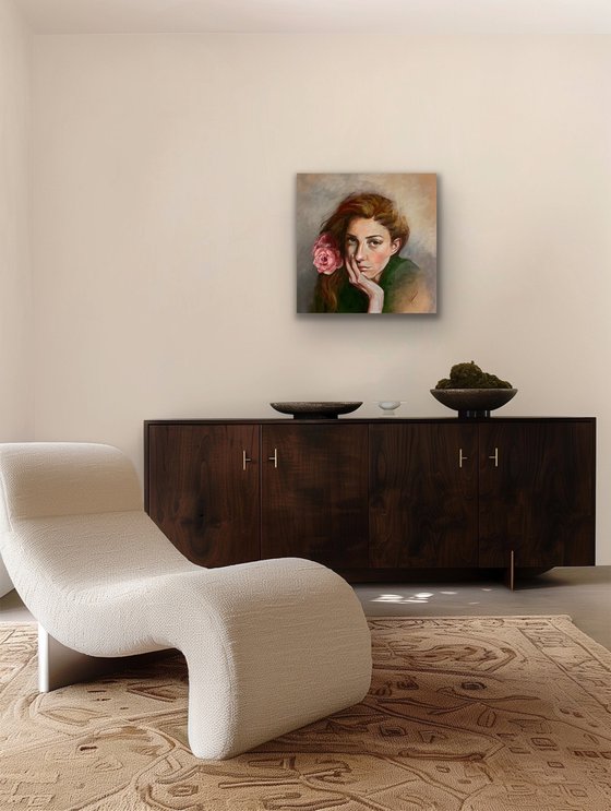 The girl with the Rose