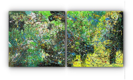 Diptych-Emerald Ethereal