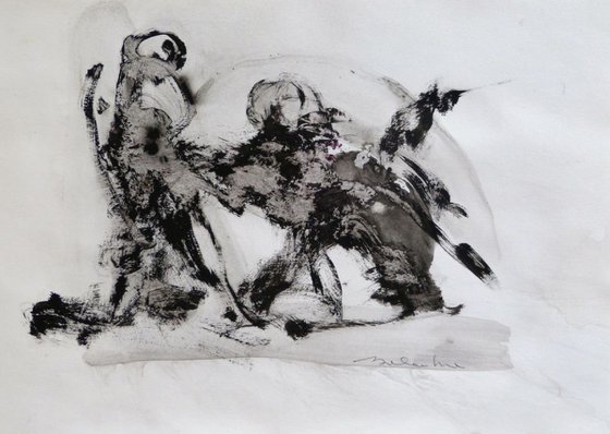 Expressive Drawing - Resistance to panic 2, 21x29 cm