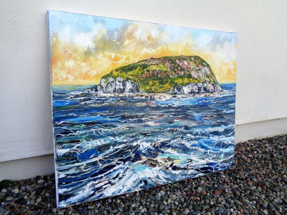 `Puffin Island` Penmon, seascape, waves, Anglesey coast
