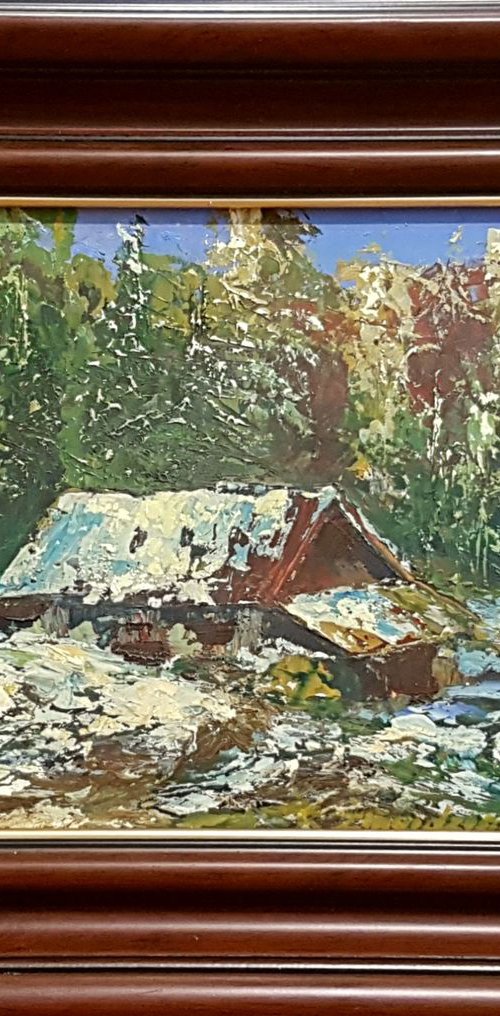 A House in the Woods by Romas Zmuidzinavicius
