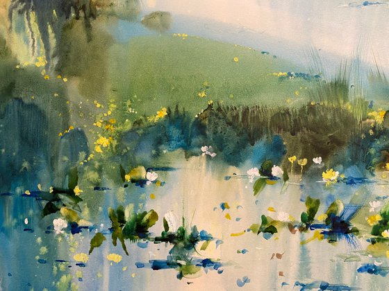 Watercolor “Fresh early morning” perfect gift