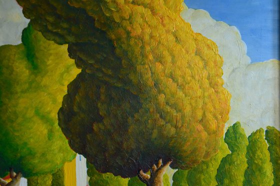 ALBERI con PICCOLA CITTA'