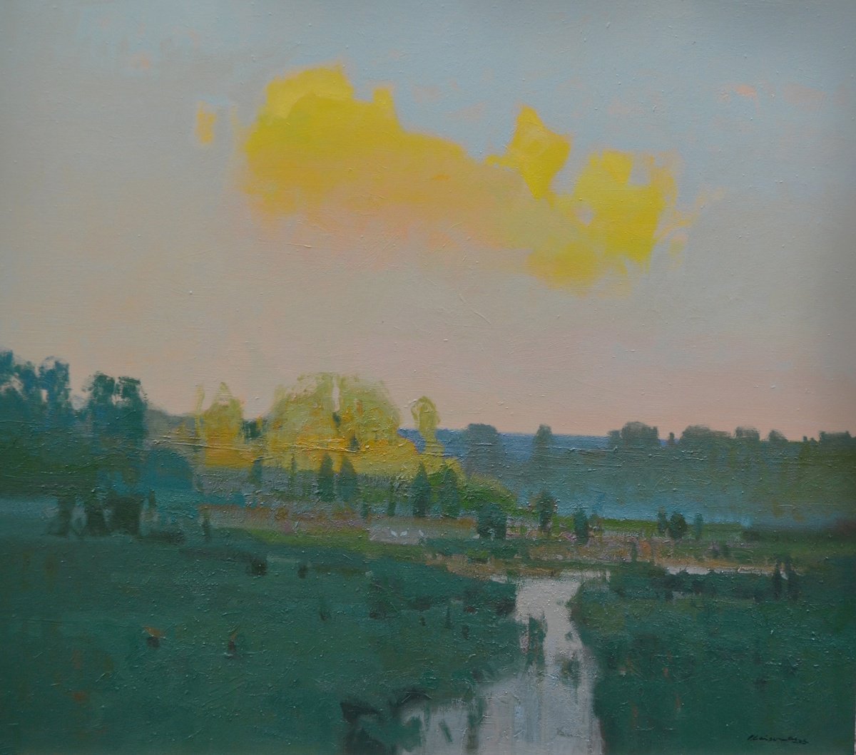 August Evening By Vytautas Laisonas, 35 X 31, Artwork For Sale On Artfinder