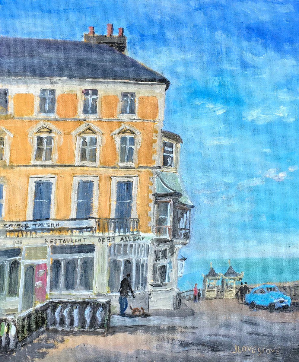 Churchill Tavern Ramsgate - an original oil painting. by Julian Lovegrove Art