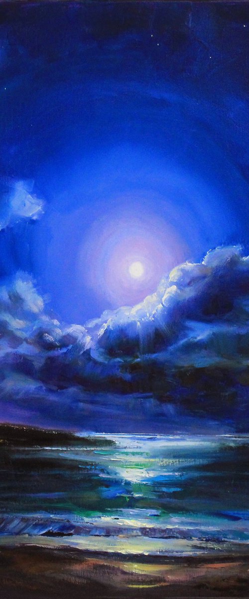 Moon rise by Alisa Onipchenko-Cherniakovska