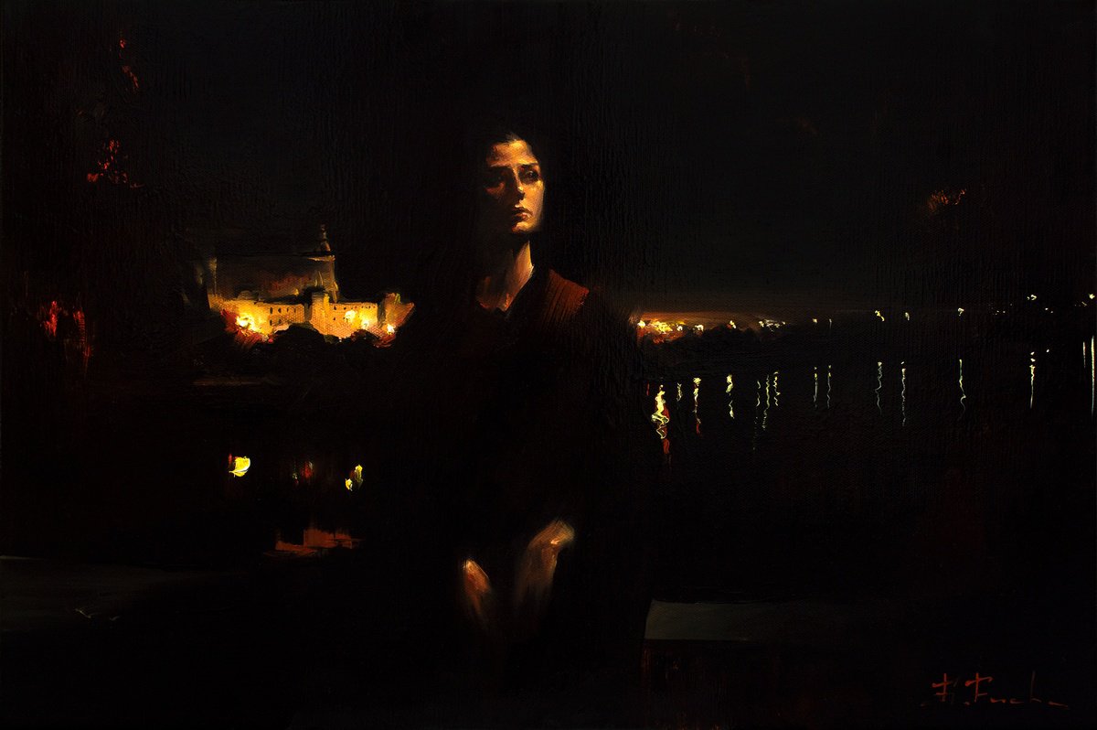 Musing at Midnight by Bozhena Fuchs
