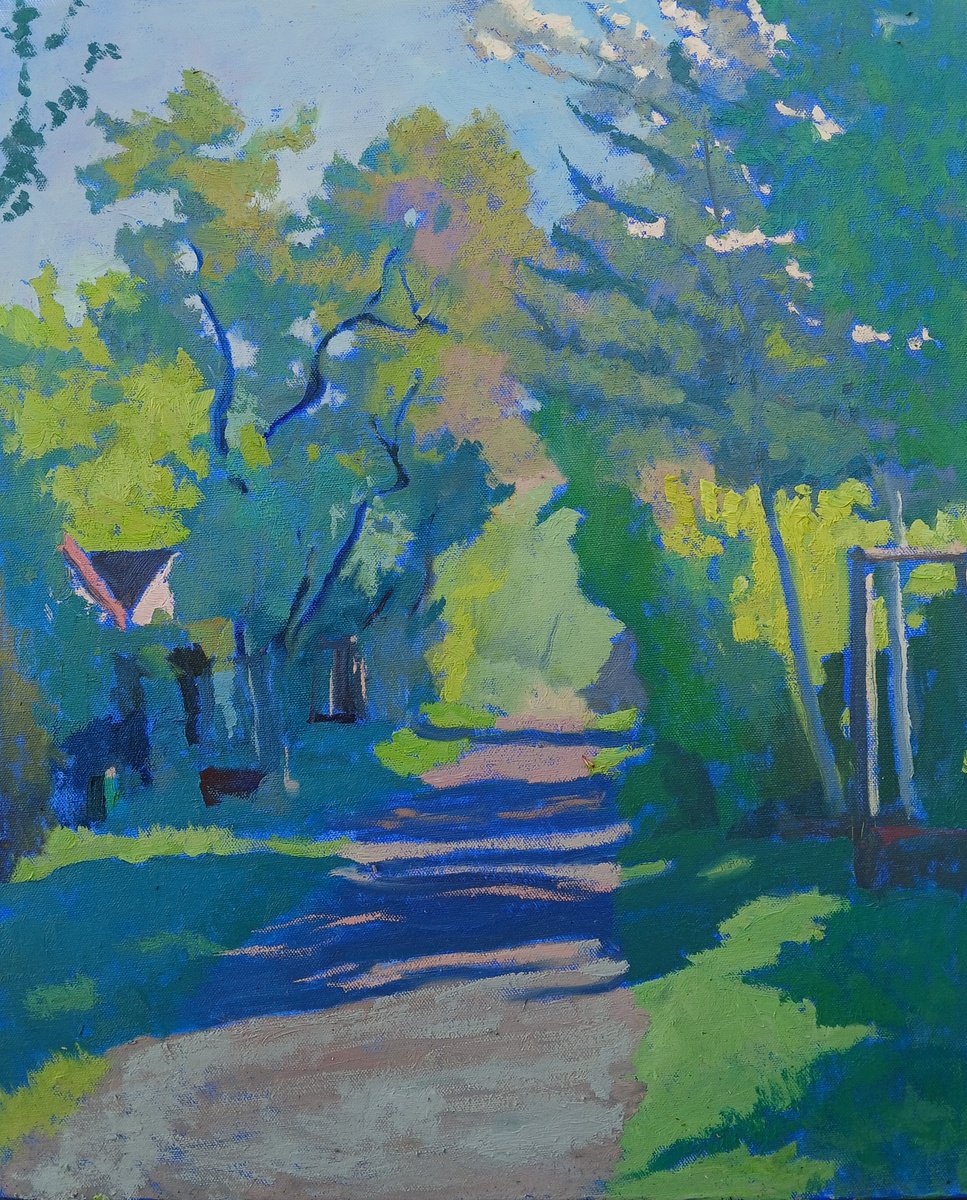 Evening At The Dachas By Vasyl Koval, 16 X 20, Artwork For Sale On Artfinder