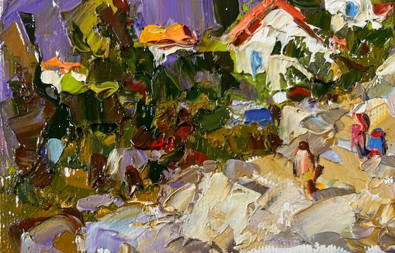 Village among the mountains