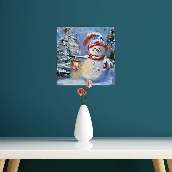 Happy snowman