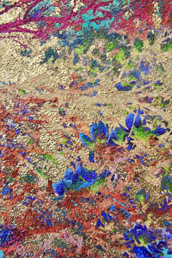 Cobalt & Pink Golden Magnolias