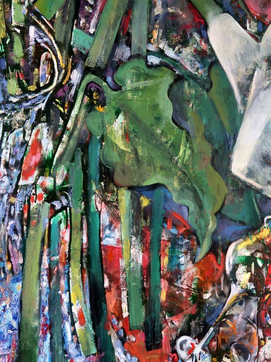 “Calla Lilies and Glasses”