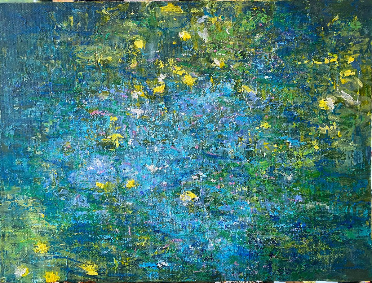 Shimmering pond by Clare Hoath