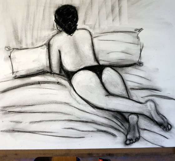 Woman Reclining on a Bed