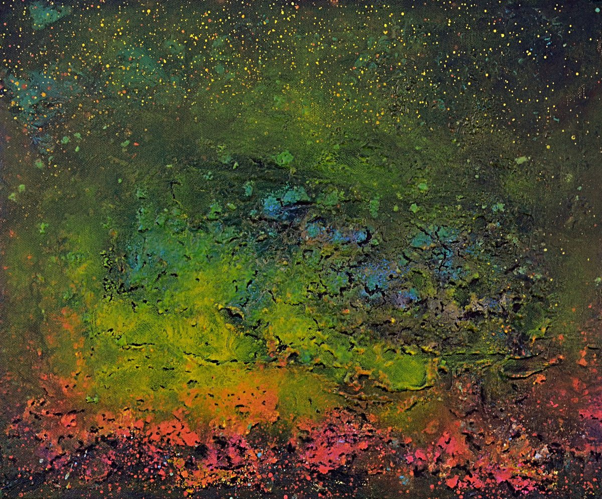Midnight Bath In The Bahamas. By Thierry Vobmann. Abstract ., 18 X 15, Artwork For Sale On Artfinder
