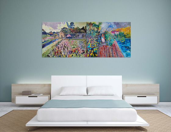 Normandy Countryside Diptych