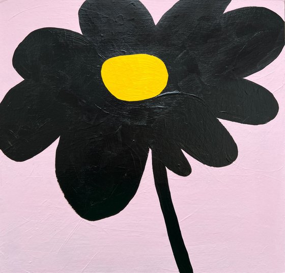 Minimalist Black Flower