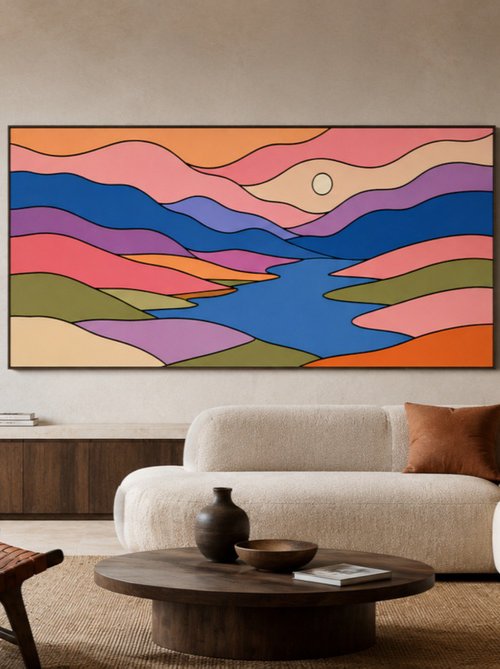 Flowing Landscape #28 by Marina Krylova